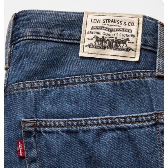 Levi's Premium 31x30 BAGGY DAD PERFORMANCE COOL WOMEN'S JEANS Blue Utopia - Picture 7 of 7